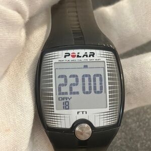 POLAR ft1 sports watch black silicone straps